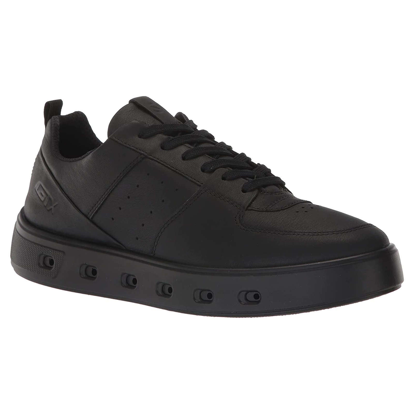 Ecco Street 720 Leather Womens Sneakers#color_black