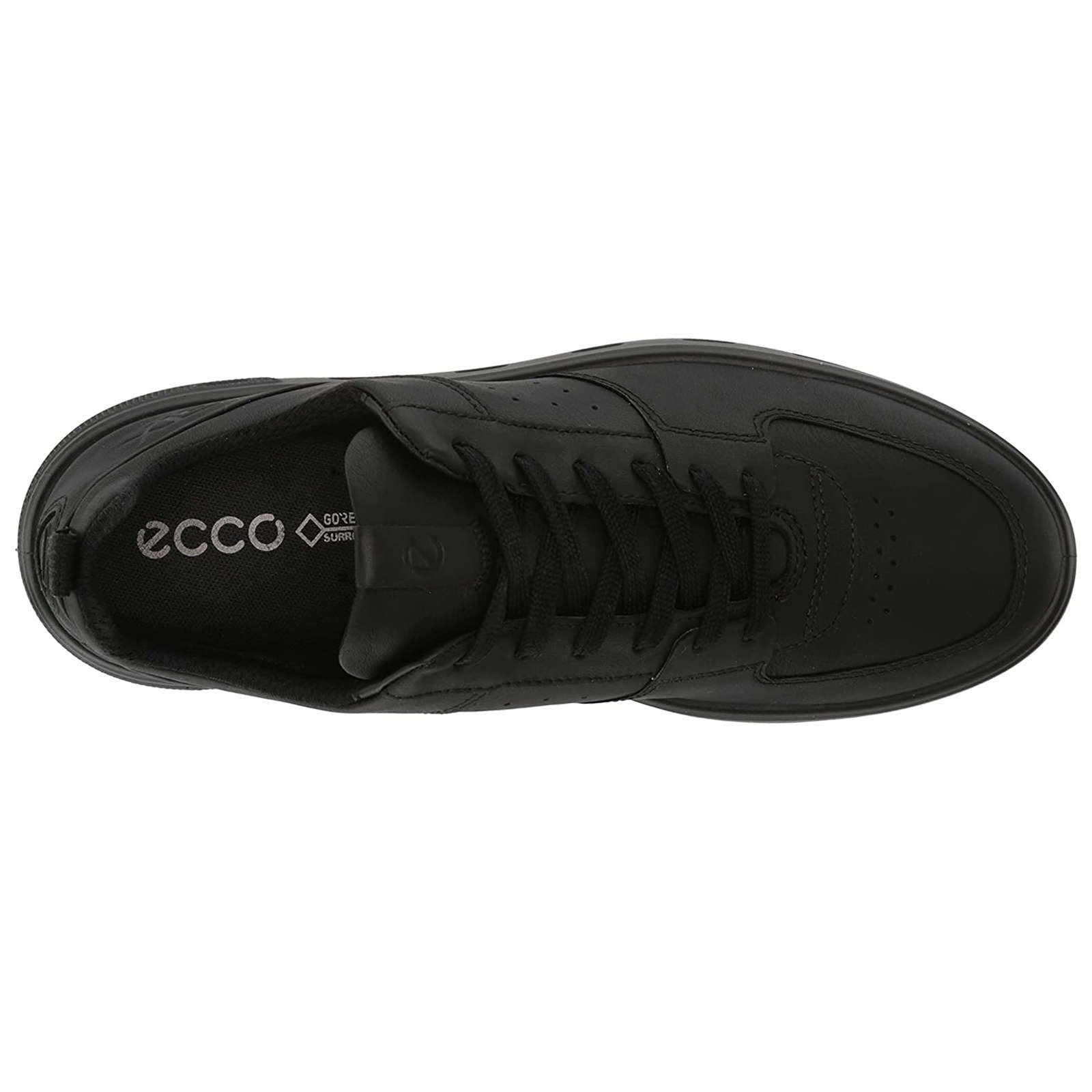 Ecco Street 720 Leather Womens Sneakers#color_black