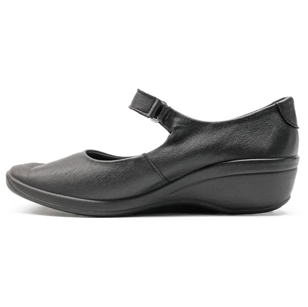 Arcopedico L63 Leather Women's Slip-on Shoes#color_gin black