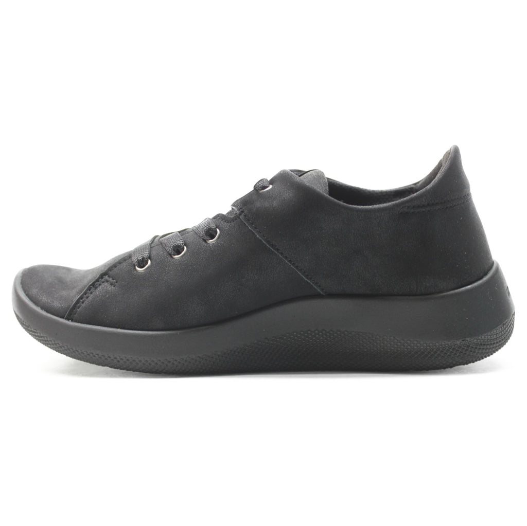 Arcopedico Munique Nubuck Leather Women's Low-top Sneakers#color_fal coll black