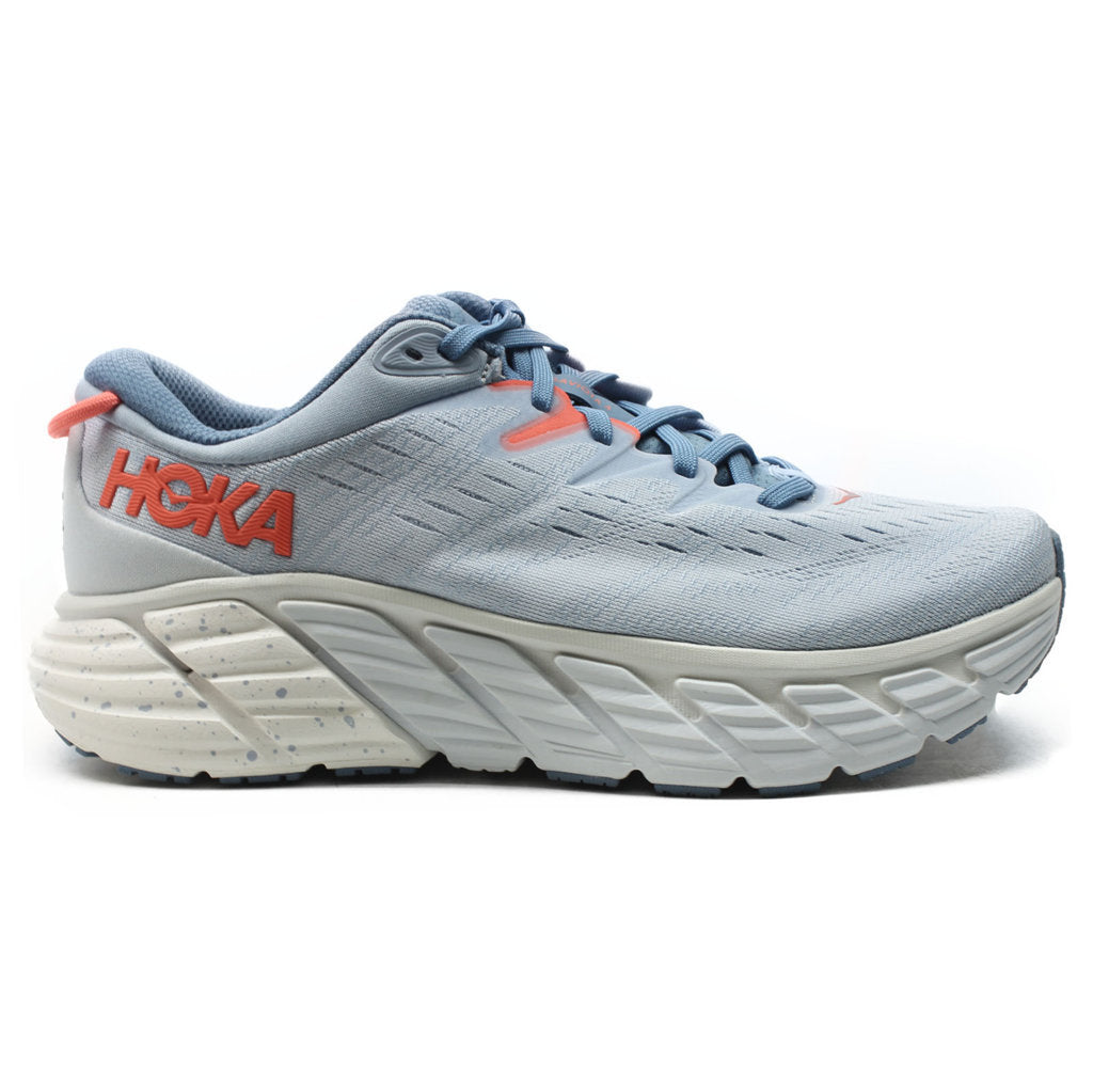 Hoka One One Gaviota 4 Mesh Women's Low-Top Road Running Sneakers#color_blue fog plein air