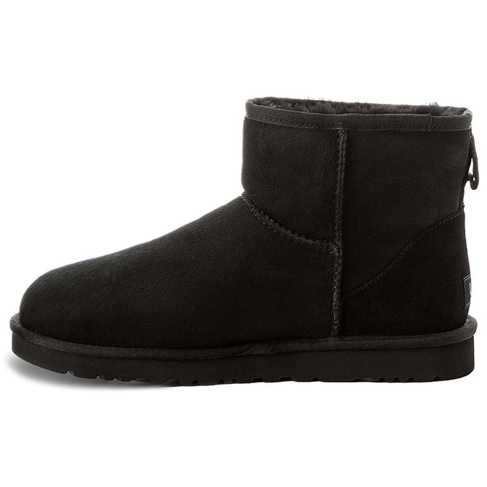 UGG Classic Mini II Suede Sheepskin Men's Winter Boots#color_black