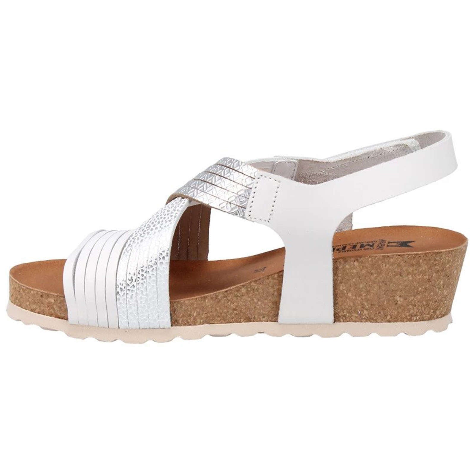 Mephisto Renza Leather Womens Sandals#color_white