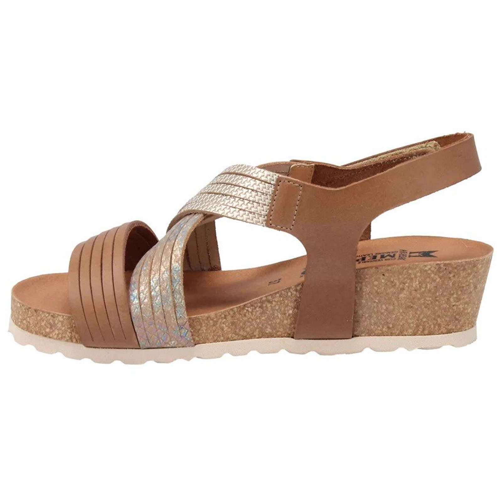 Mephisto Renza Leather Womens Sandals#color_camel