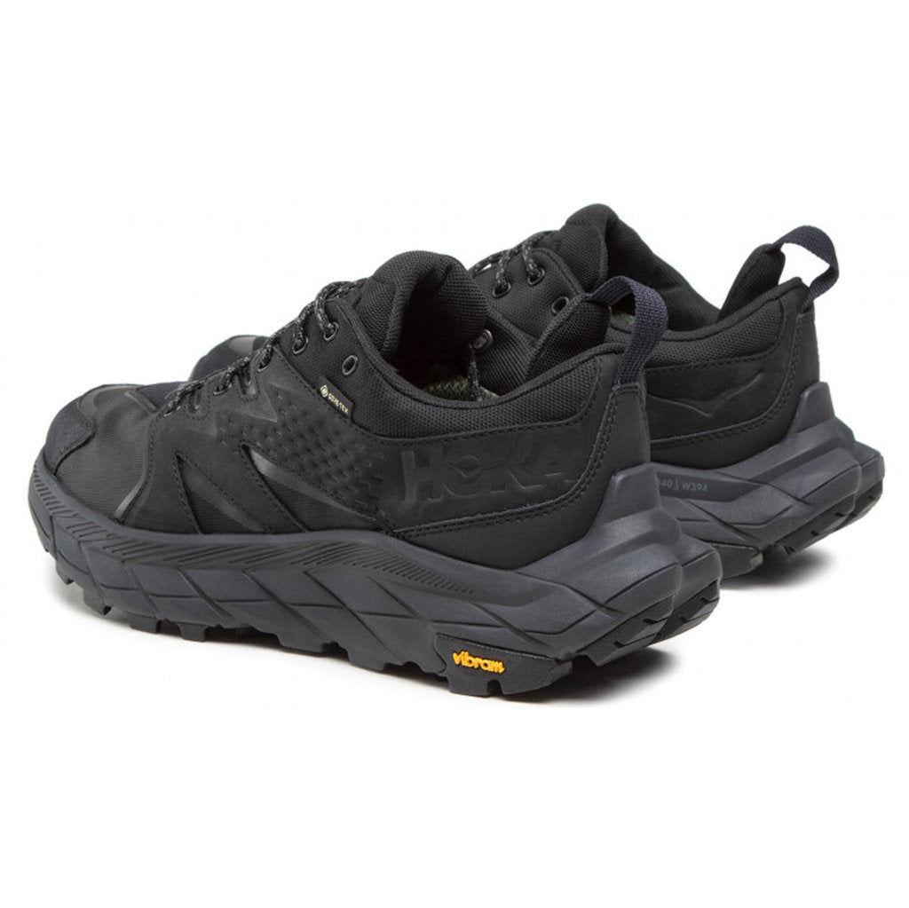 Hoka One One Anacapa Low GTX Leather Textile Mens Sneakers#color_black black