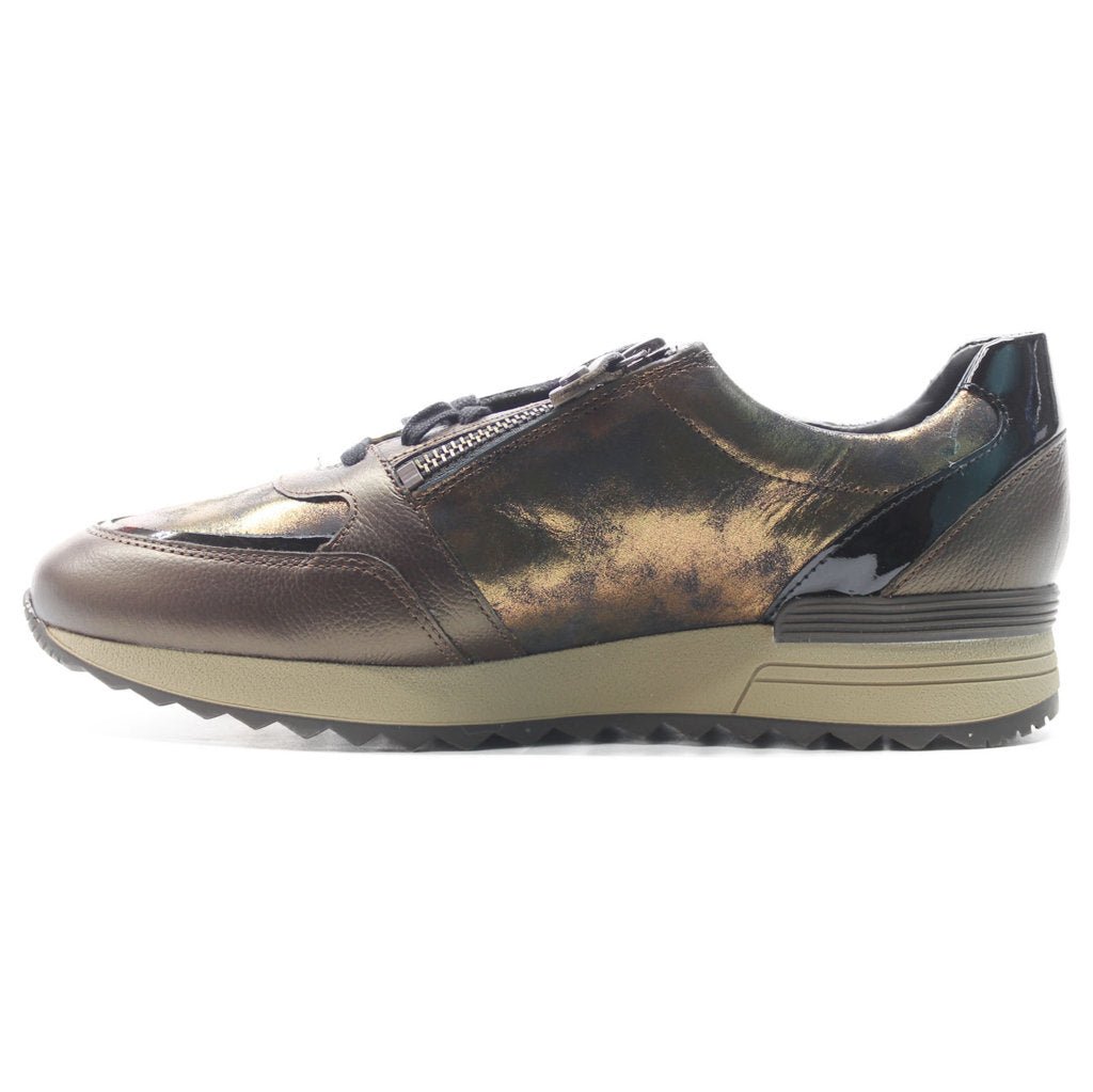 Mephisto Toscana Metallic Leather Womens Sneakers#color_bronze