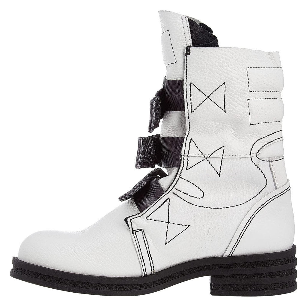 Fly London KIFF682FLY Leather Womens Boots#color_white