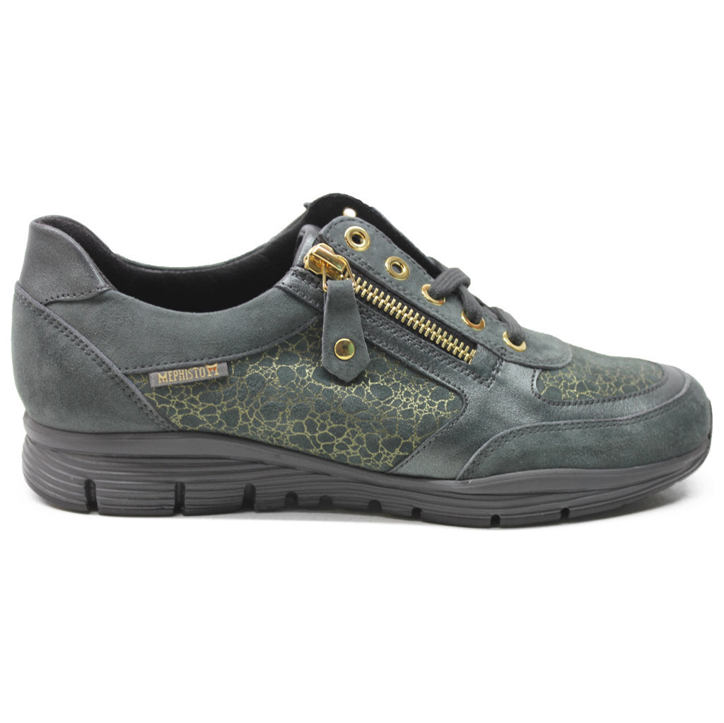 Mephisto Ylona Leather Womens Sneakers#color_verdigris