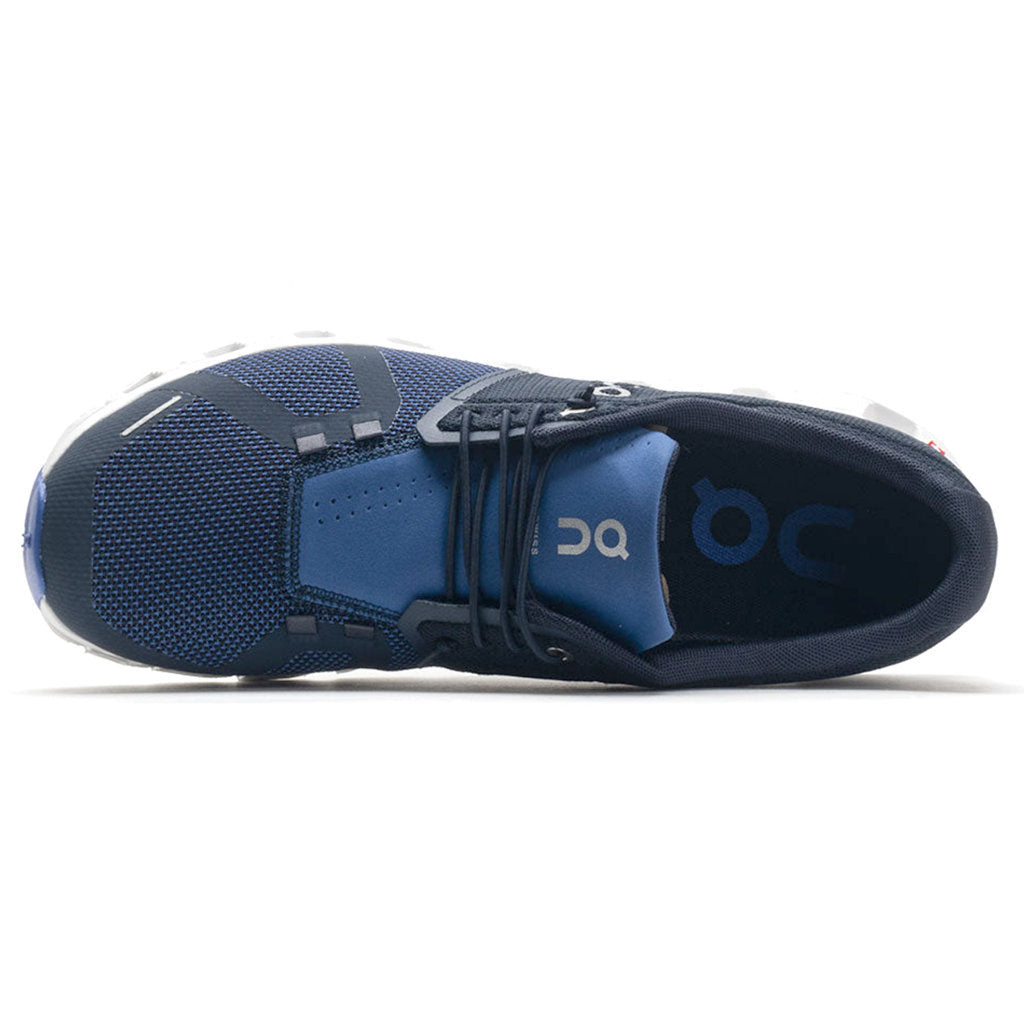 On Running Cloud 5 Combo Textile Men's Low-Top Sneakers#color_ink cobalt