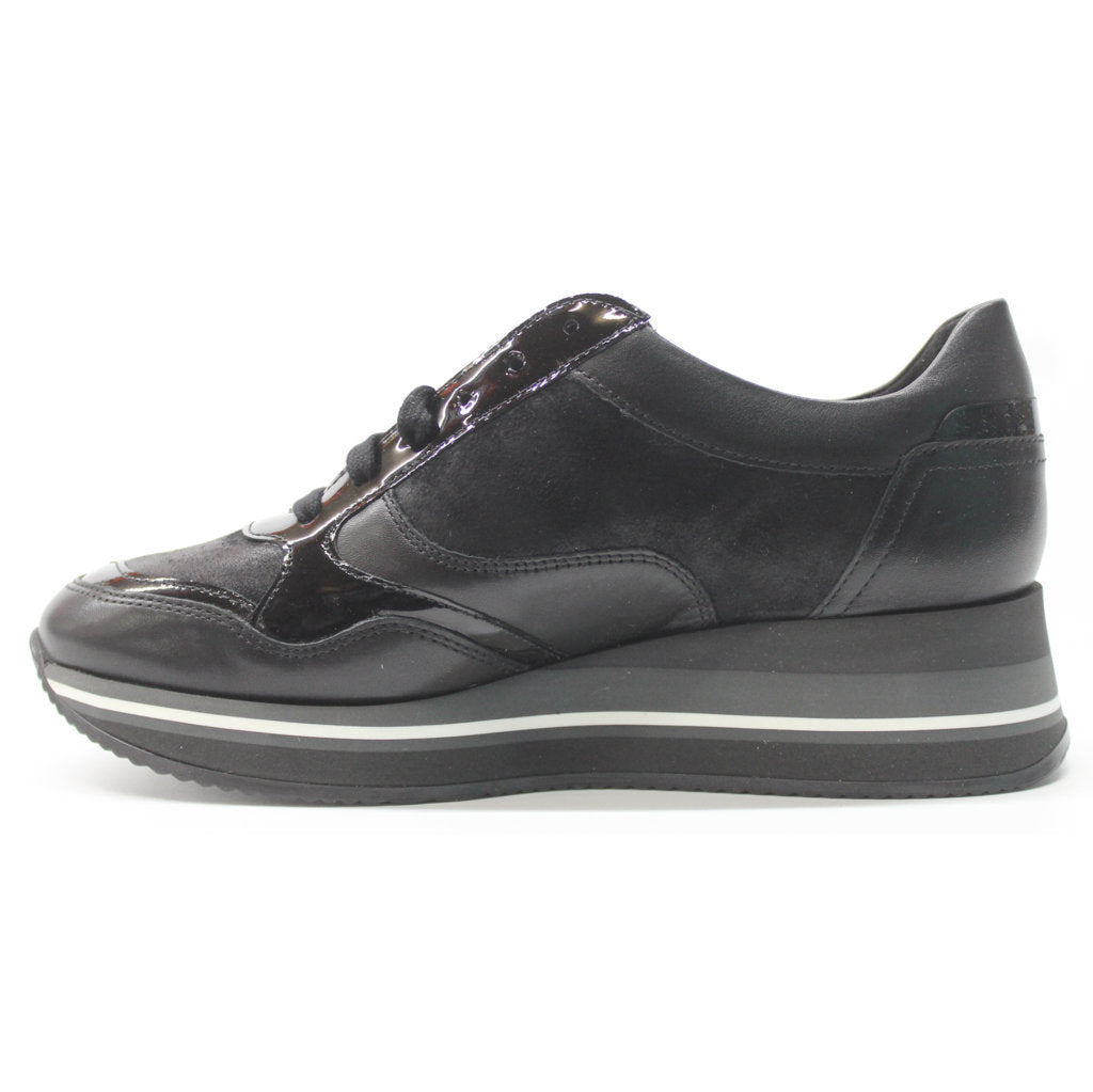 Mephisto Olimpia Leather Womens Sneakers#color_black