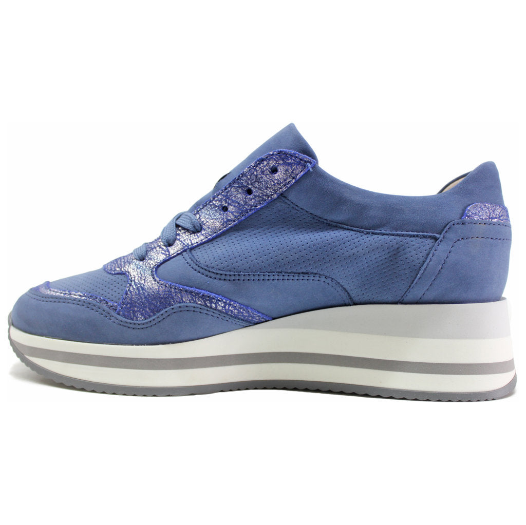 Mephisto Olimpia Leather Womens Sneakers#color_denim