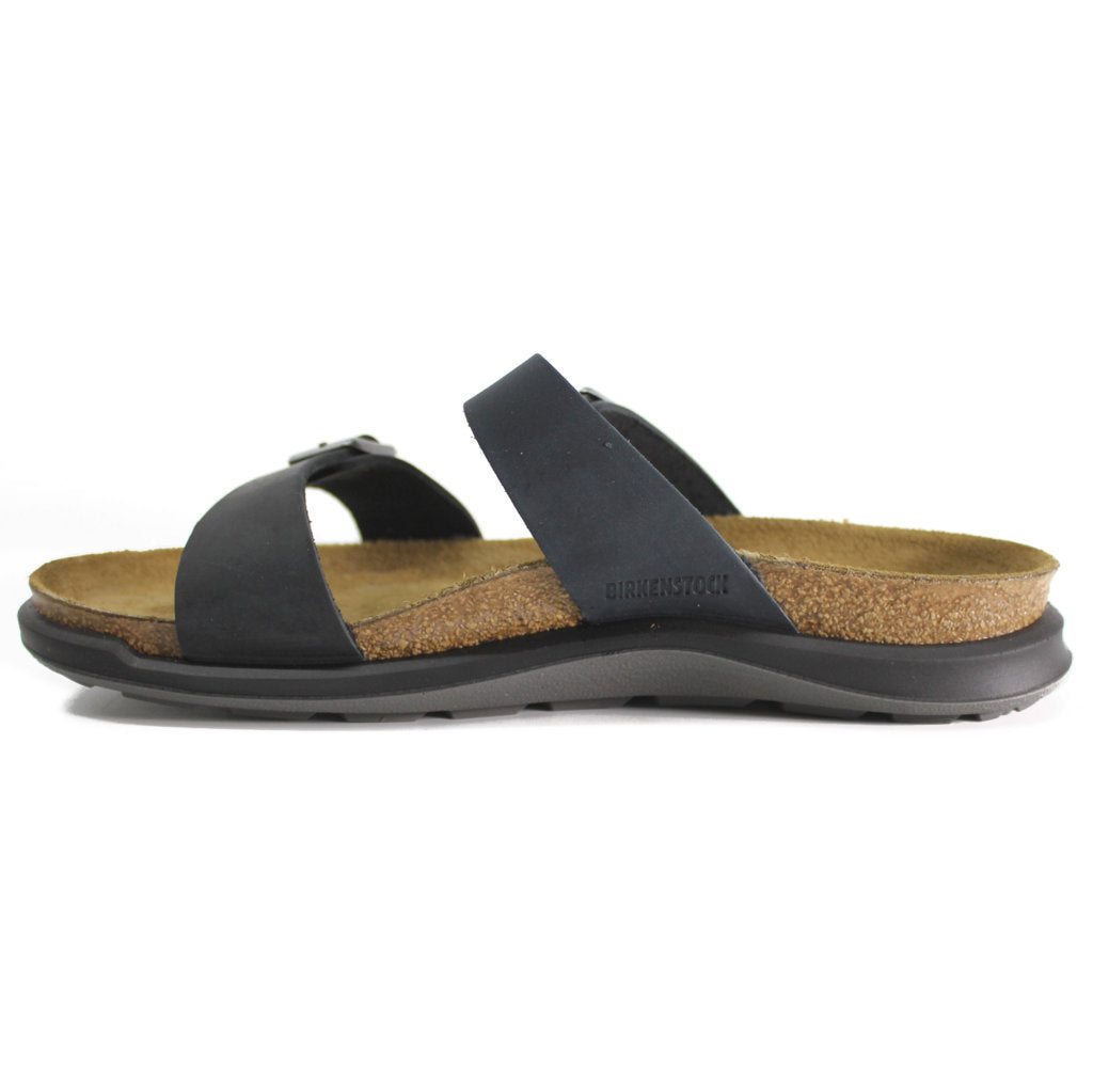 Birkenstock Sierra CT Waxy Leather Unisex Sandals#color_black