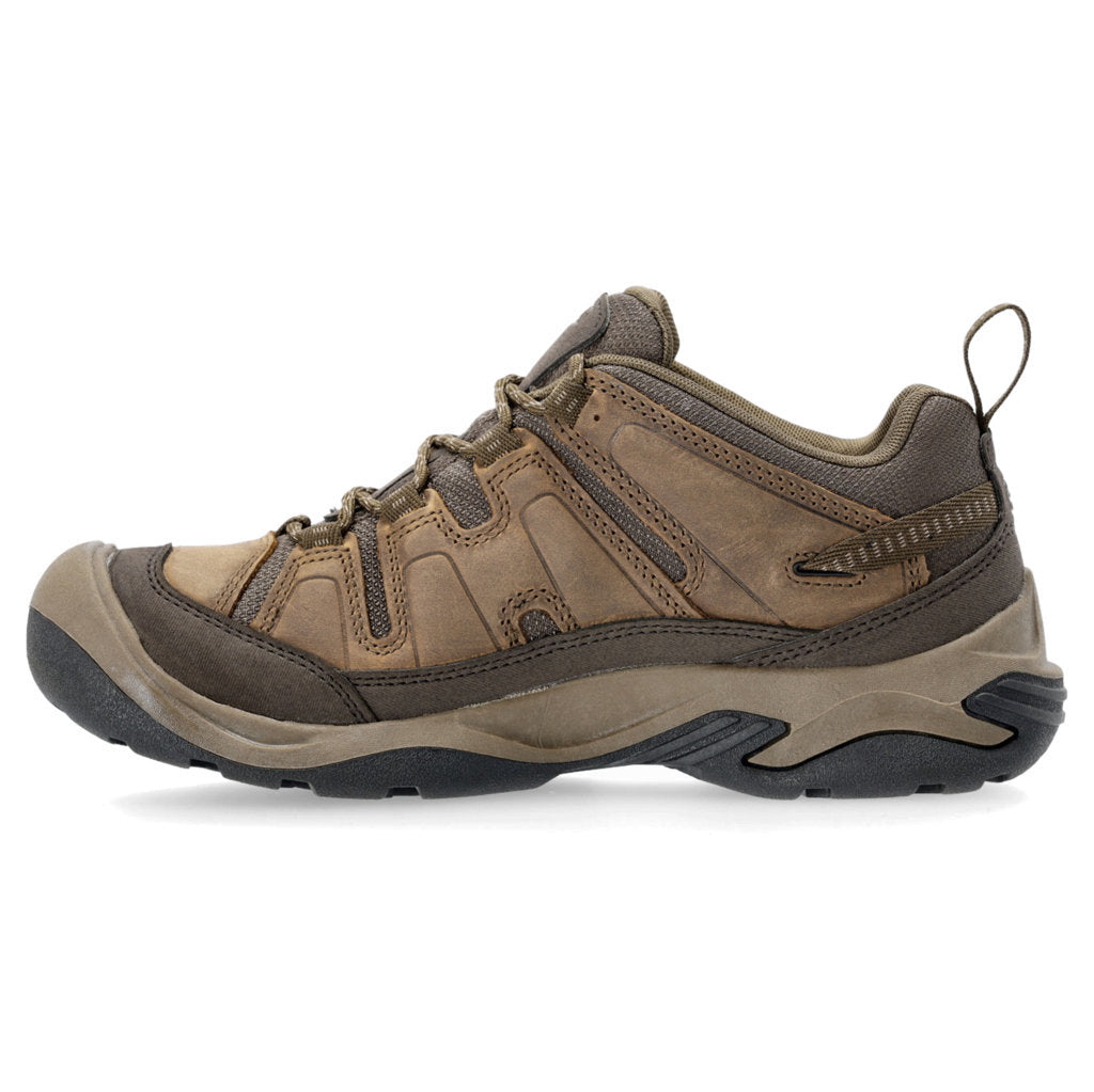 Keen Circadia Vent Leather & Textile Men's Hiking Sneakers#color_shitake brindle