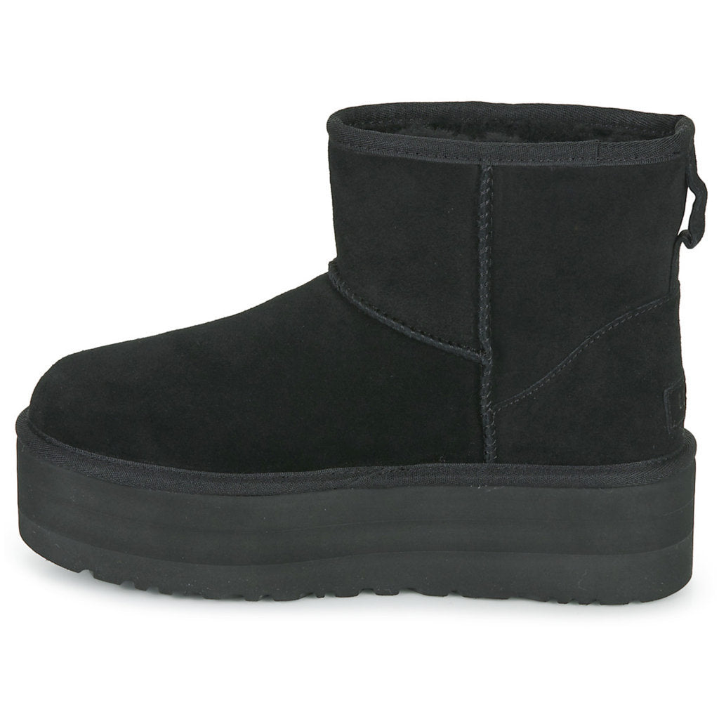 UGG Classic Mini Suede Women's Platform Boots#color_black