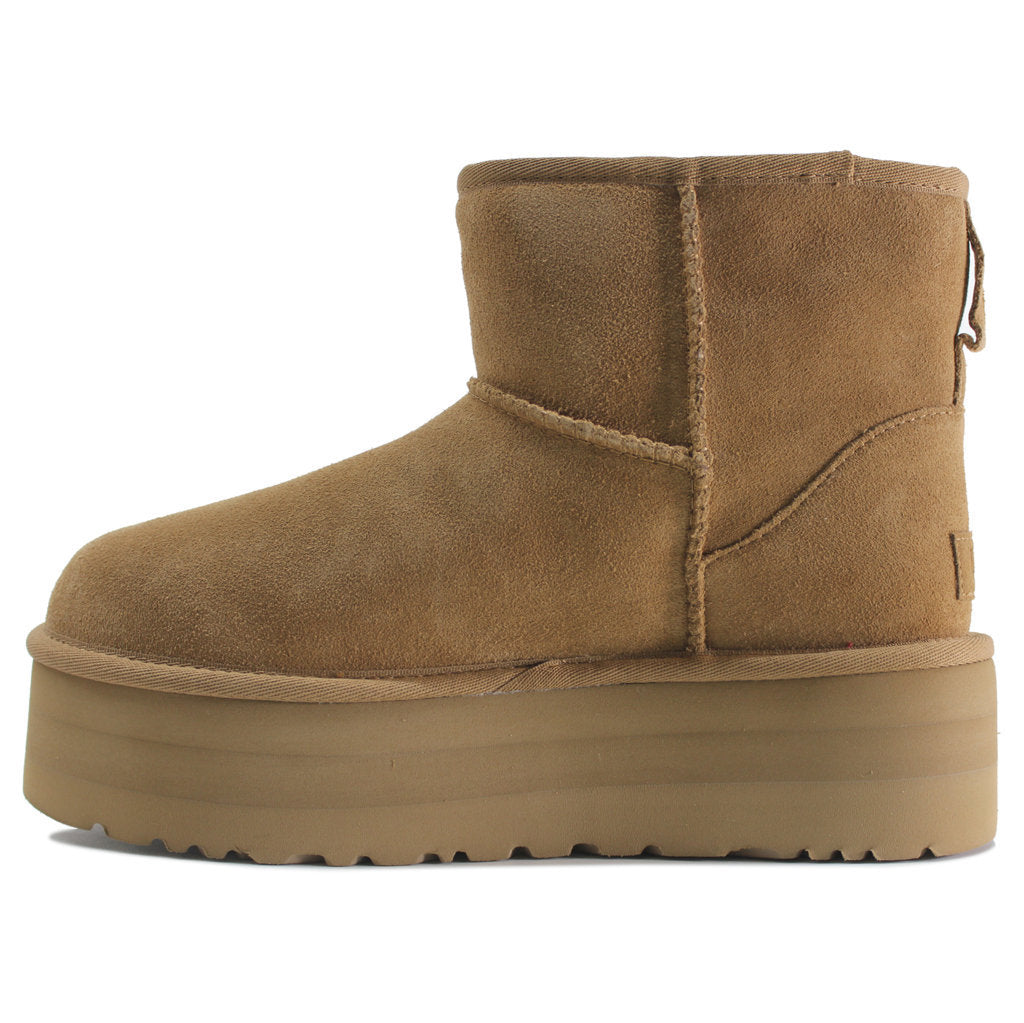 UGG Classic Mini Suede Women's Platform Boots#color_chestnut