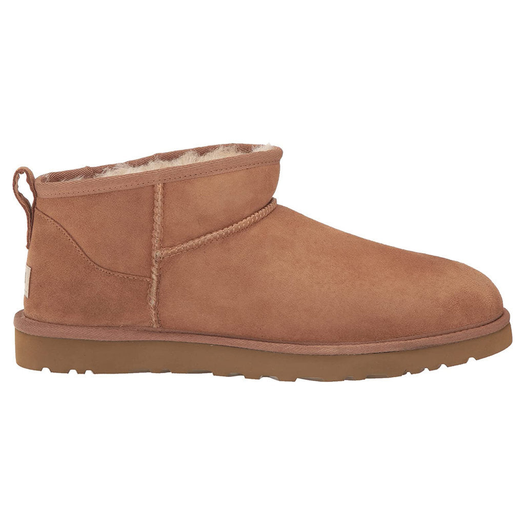 UGG Classic Ultra Mini Suede Men's Winter Boots#color_chestnut