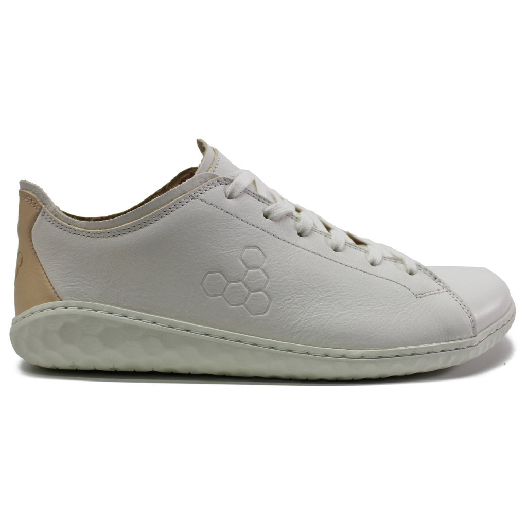 Vivobarefoot Geo Court III Leather Womens Sneakers#color_off white pink