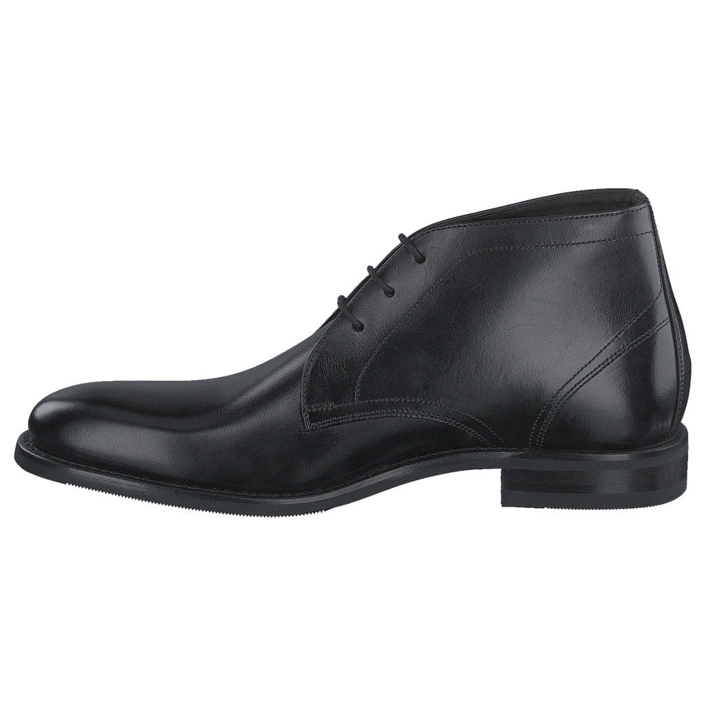 Loake Myers Polished Leather Men's Chukka Boots#color_black