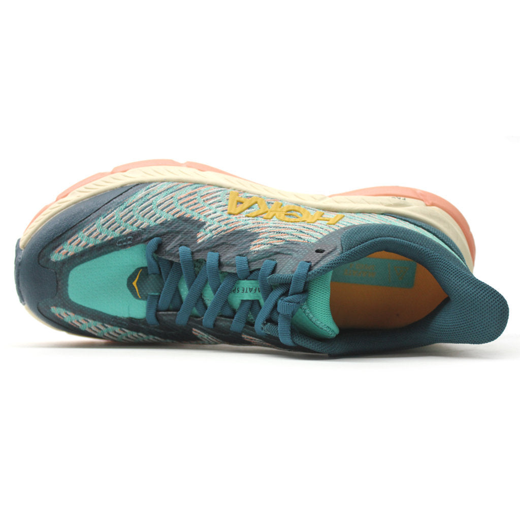 Hoka One One Mafate Speed 4 Mesh Women's Low-Top Trail Sneakers#color_deep teal water garden