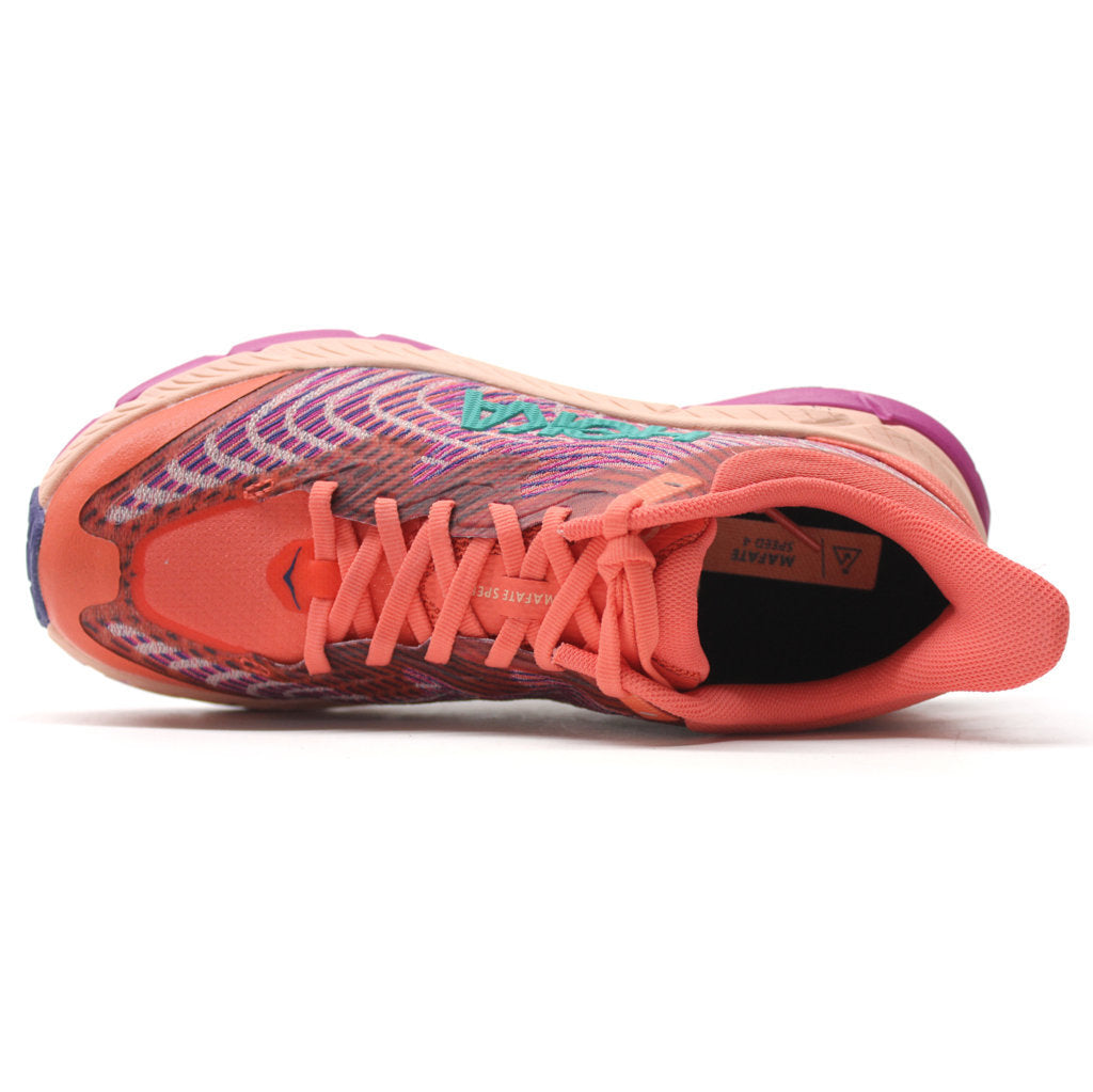 Hoka One One Mafate Speed 4 Mesh Women's Low-Top Trail Sneakers#color_camellia peach parfait