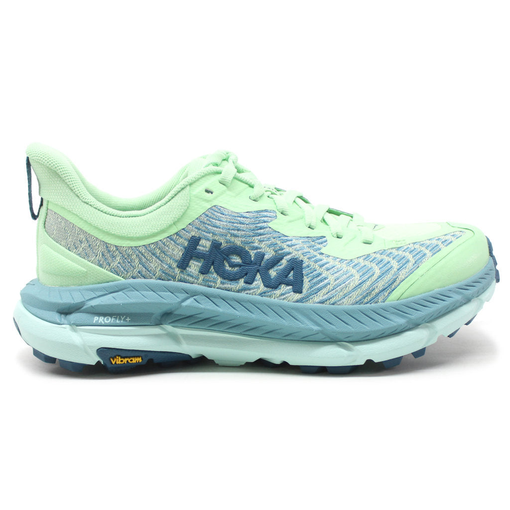 Hoka One One Mafate Speed 4 Mesh Women's Low-Top Trail Sneakers#color_lime glow ocean mist