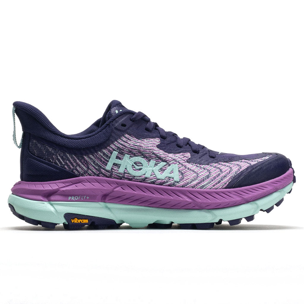 Hoka One One Mafate Speed 4 Textile Synthetic Womens Sneakers#color_night sky orchid flower