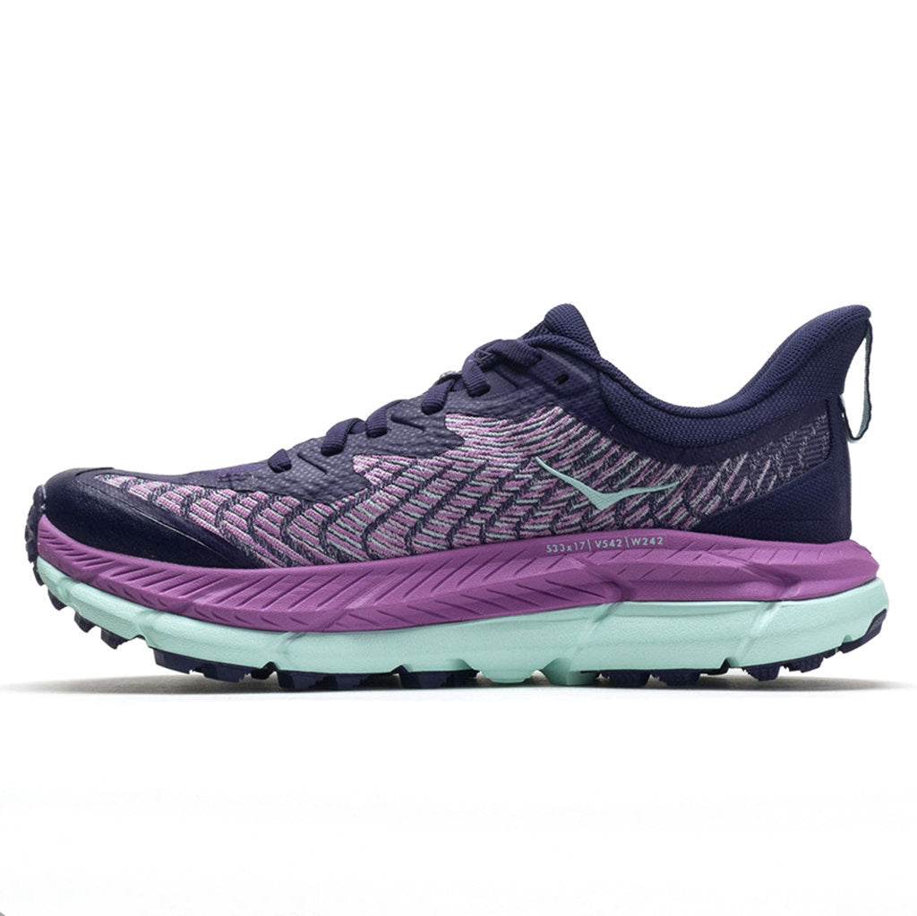 Hoka One One Mafate Speed 4 Textile Synthetic Womens Sneakers#color_night sky orchid flower