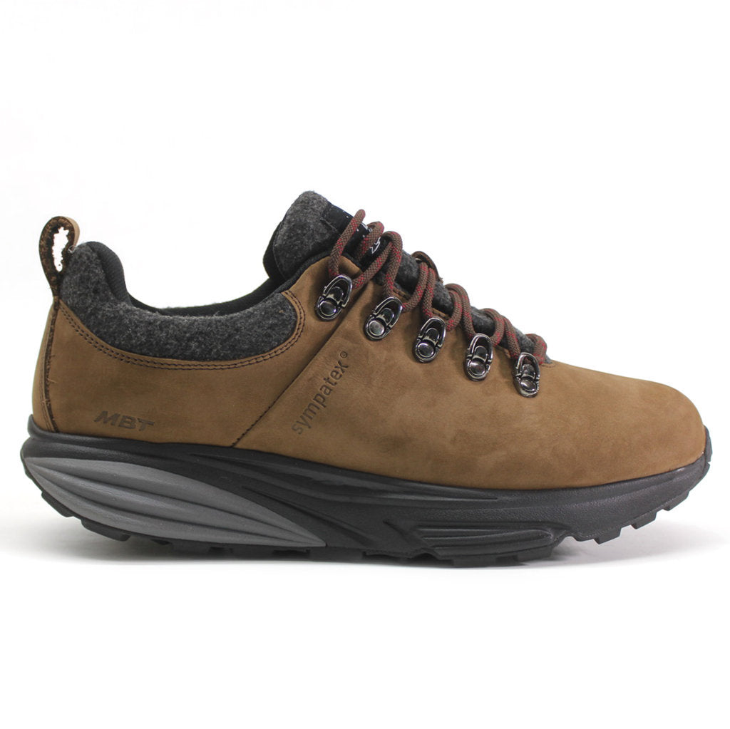 MBT MT Alpine SYM Full Grain Leather Men's Hiking Sneakers#color_chocolate brown