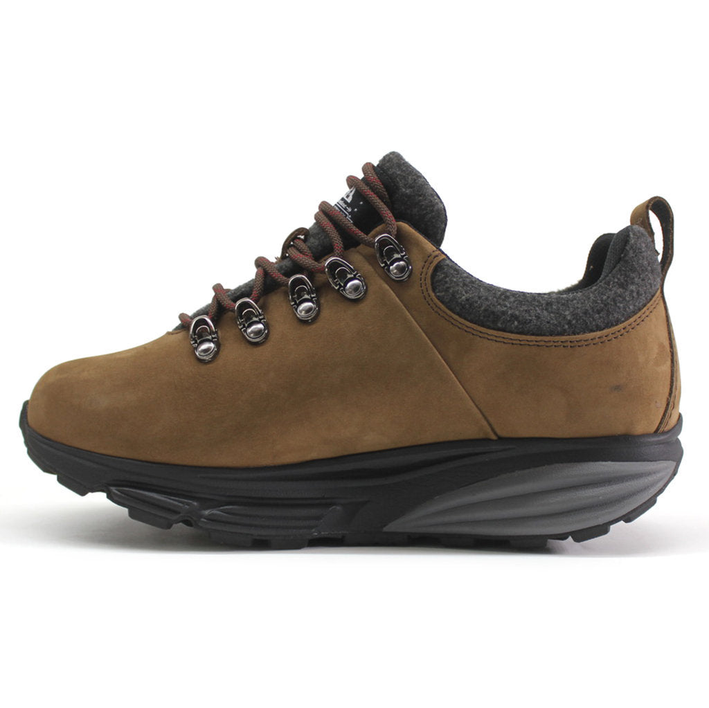 MBT MT Alpine SYM Full Grain Leather Women's Hiking Sneakers#color_chocolate brown