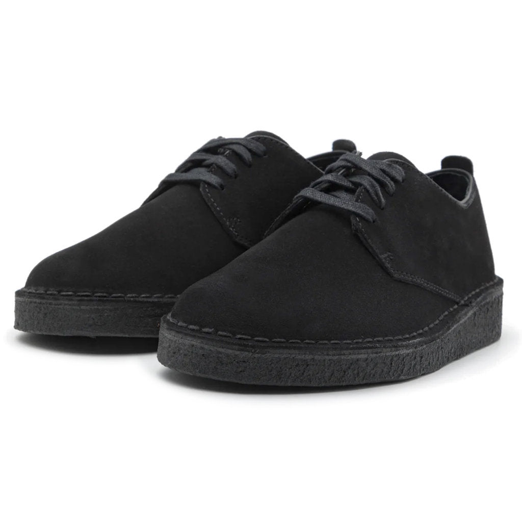 Clarks Originals Coal London Suede Leather Men's Shoes#color_black