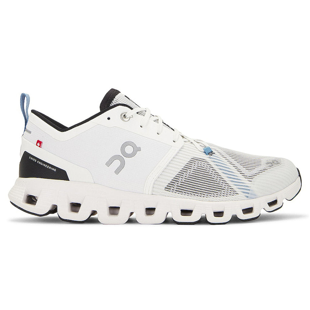 On Cloud X 3 Shift Textile Men's Running Shoes#color_undyed  white black