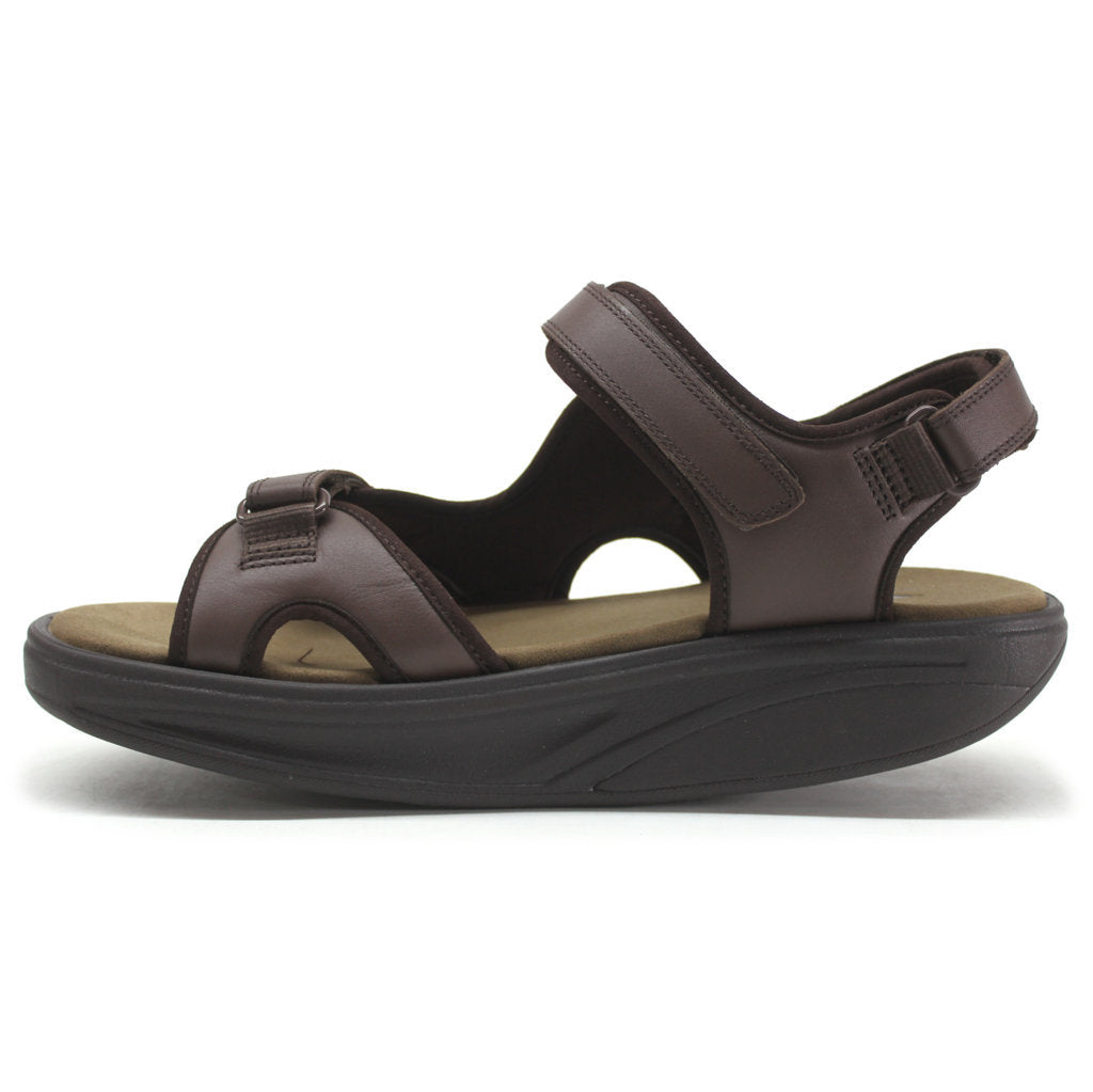 MBT Kisumu 3S Full Grain Leather Men's Sandals#color_brown