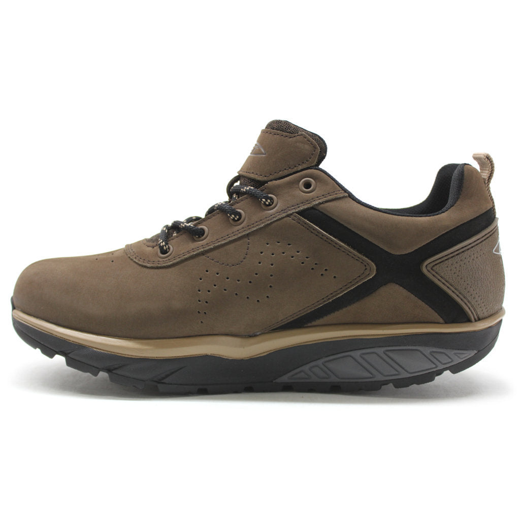 MBT Kibo SYM Nubuck Leather Men's Low-Top Sneakers#color_brown