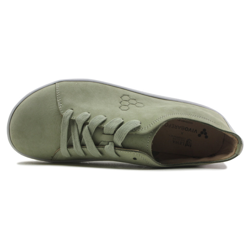 Vivobarefoot Addis Lewa Leather Mens Sneakers#color_sage