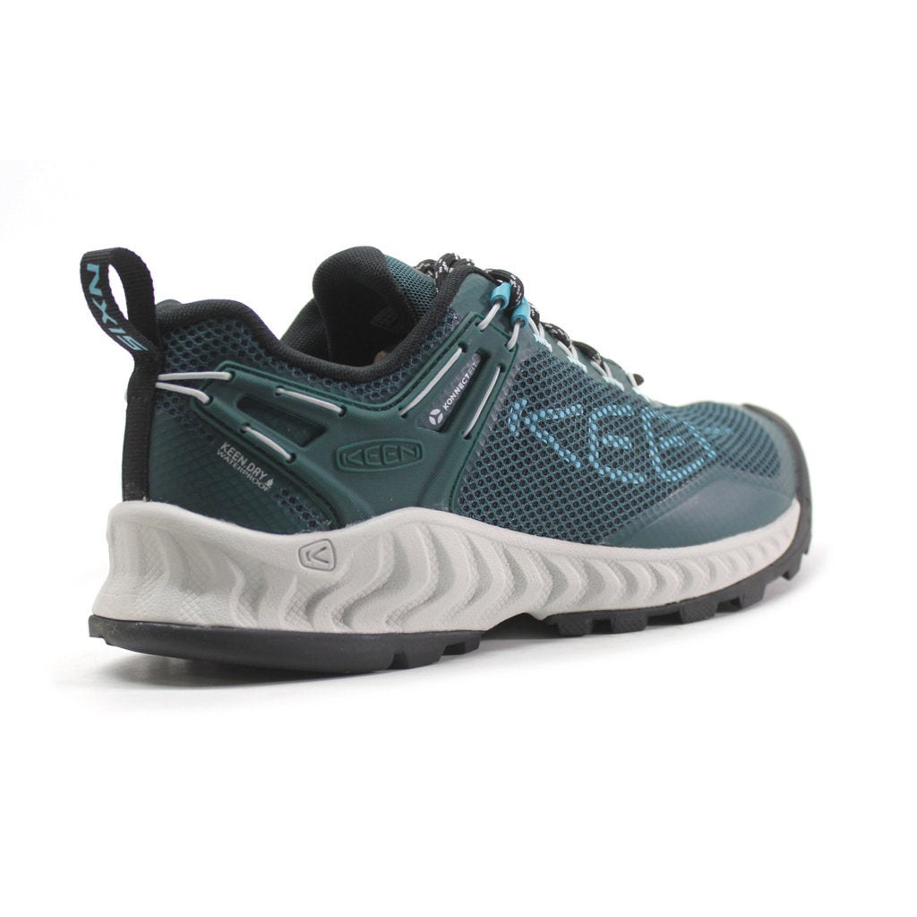 Keen NXIS EVO Mesh Women's Lightweight Waterproof Hiking Sneakers#color_sea moss ipanema