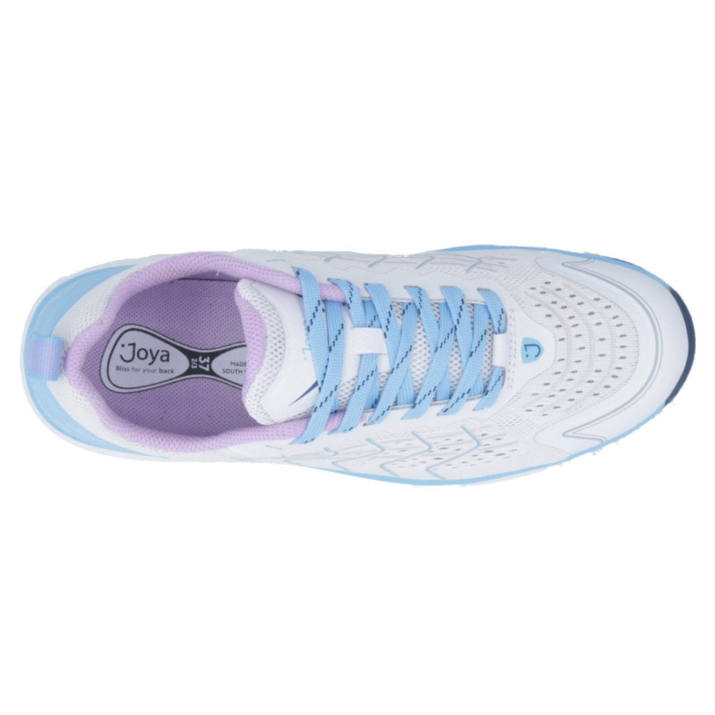 Joya ID Zoom III PU Leather & Textile Women's Trainers#color_grey blue