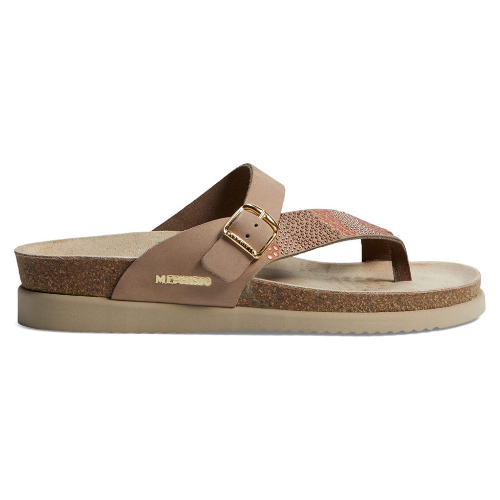 Mephisto Helenka Nubuck Womens Sandals#color_light taupe