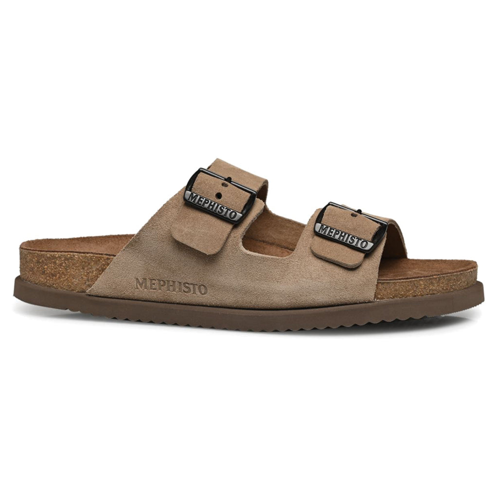 Mephisto Nerio Velvet Leather Men s Slide Sandals