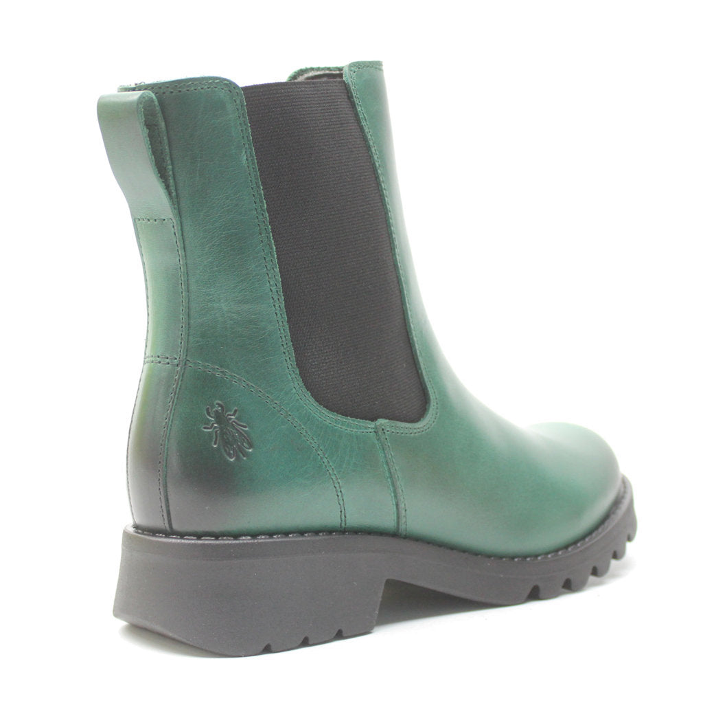 Fly London Rope978Fly Rug Leather Women's Chelsea Boots#color_shamrock green