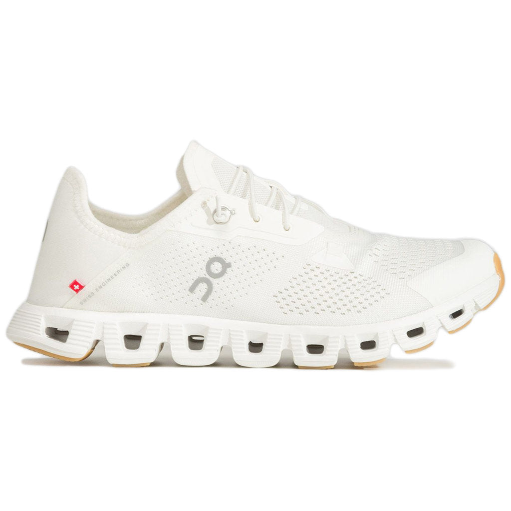 On Cloud 5 Coast Textile Synthetic Women's Running Shoes#color_undyed white white