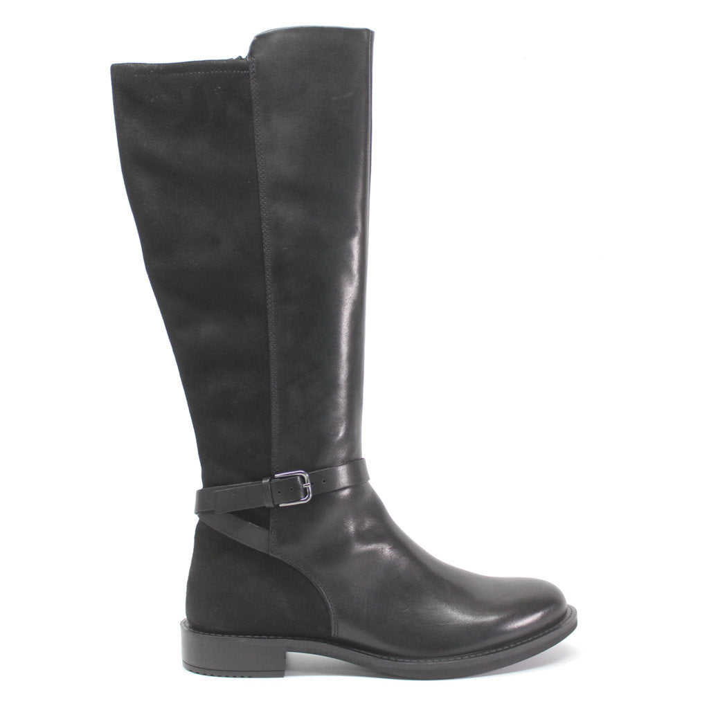 Ecco Sartorelle 25 Full Grain Leather Womens Boots#color_black