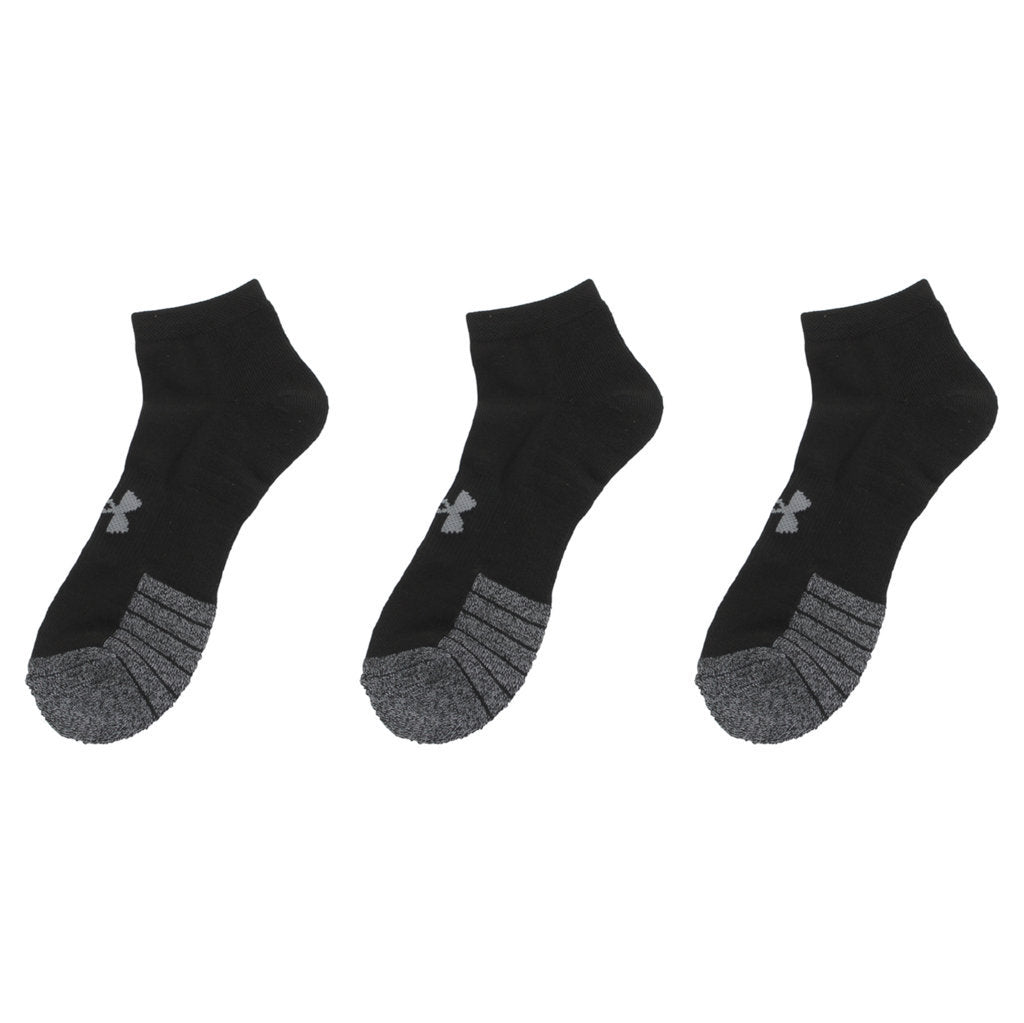 HeatGear Low Cut 3 Pack Socks Unisex#color_Black Steel