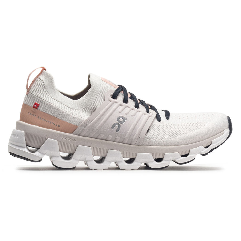 On Cloudswift 3 Textile Synthetic Women's Running Shoes#color_ivory rose