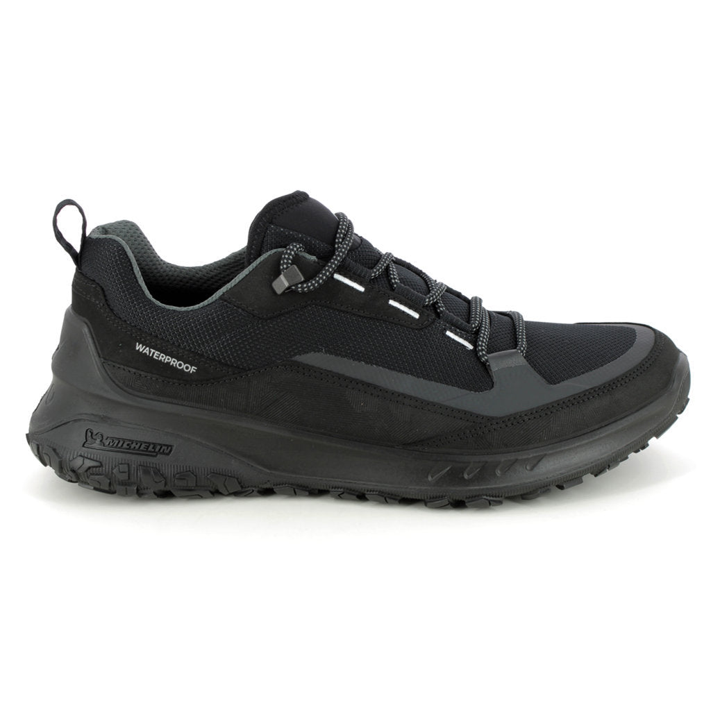 Ecco ULT-TRN Leather Textile Mens Shoes#color_black