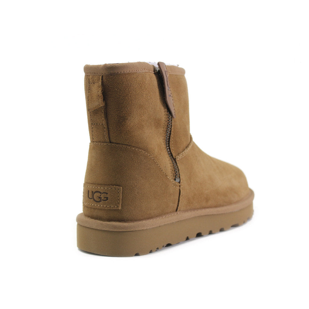 Ugg Classic Mini Bailey Zip Suede Womens Boots#color_chestnut