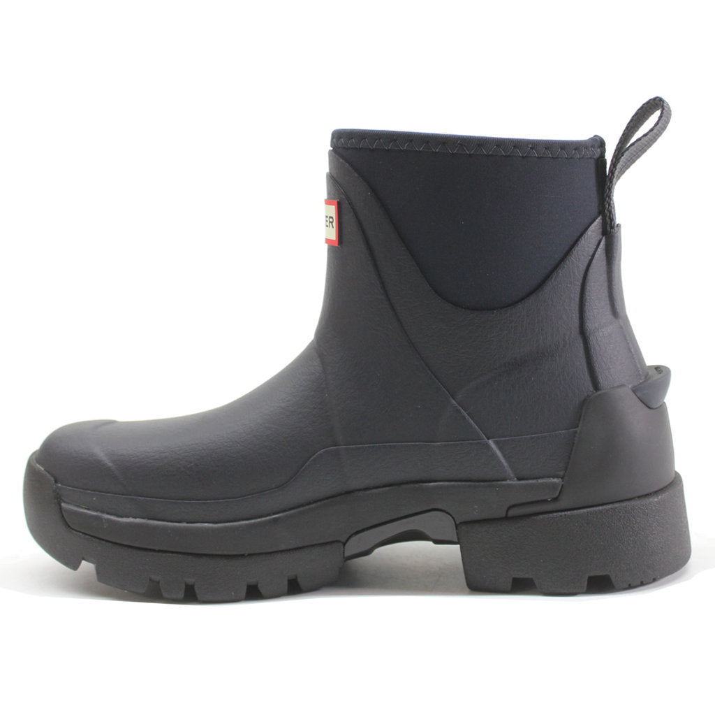 Hunter Balmoral Chelsea Neoprene Rubber Womens Boots#color_navy