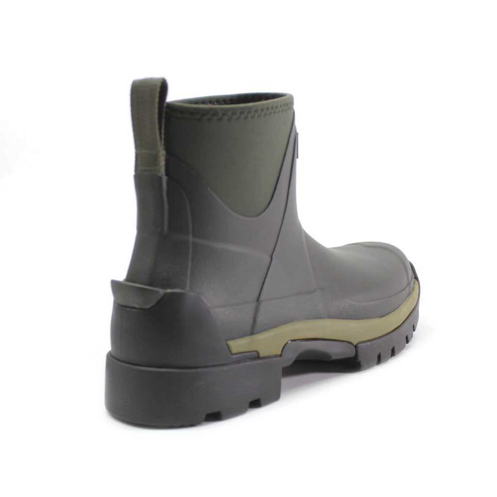 Hunter Balmoral Chelsea Neoprene Rubber Womens Boots#color_dark olive