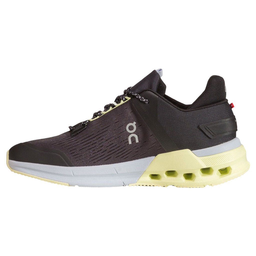 On Cloudnova Flux Textile Synthetic Womens Sneakerss#color_black hay