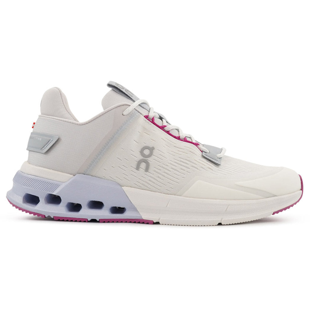 On Cloudnova Flux Textile Synthetic Womens Sneakerss#color_undyed white niagara