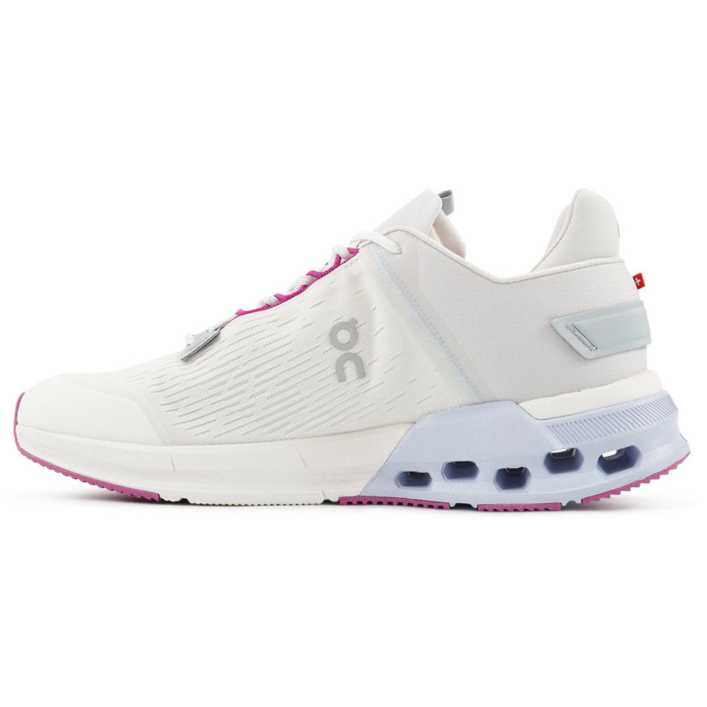 On Cloudnova Flux Textile Synthetic Womens Sneakerss#color_undyed white niagara